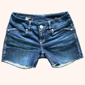 Sz26 William Rast Repurposed dark wash denim shorts VGUC